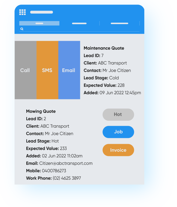 Leads Swap Call SMS